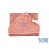 VIB Badcape BABY GIRL - oud roze