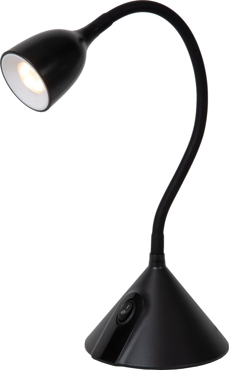 Lucide - MILO Bureaulamp zwart D12.8CM LED 3.2W 3000K