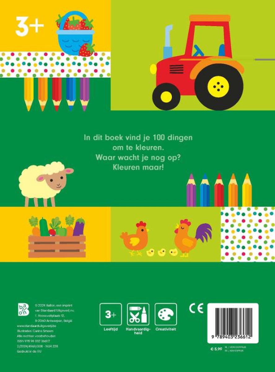 100 dingen om te kleuren - Boerderij