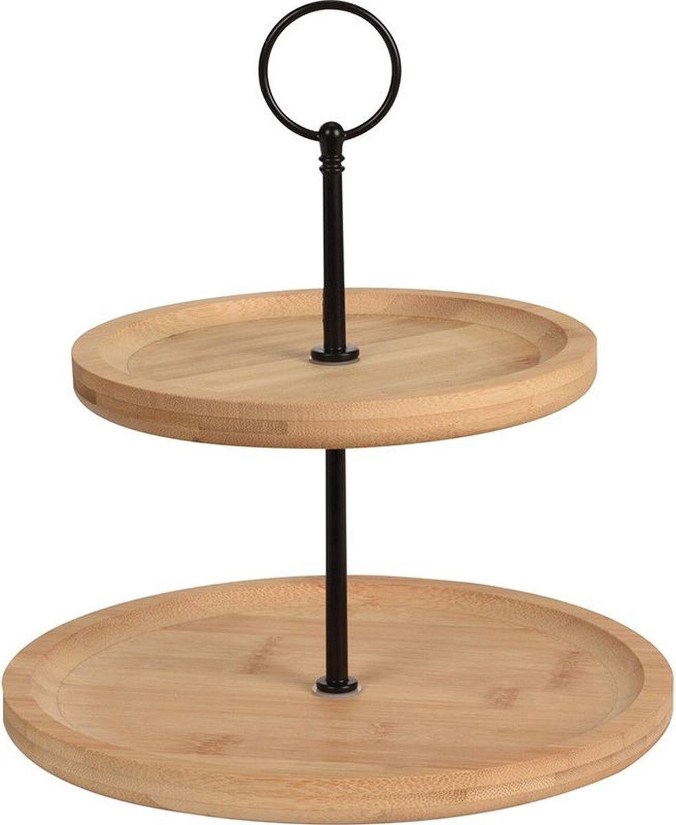 Etagere 2laags in bamboe