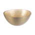 Schaal in glas - dia 21cm - goud kleur