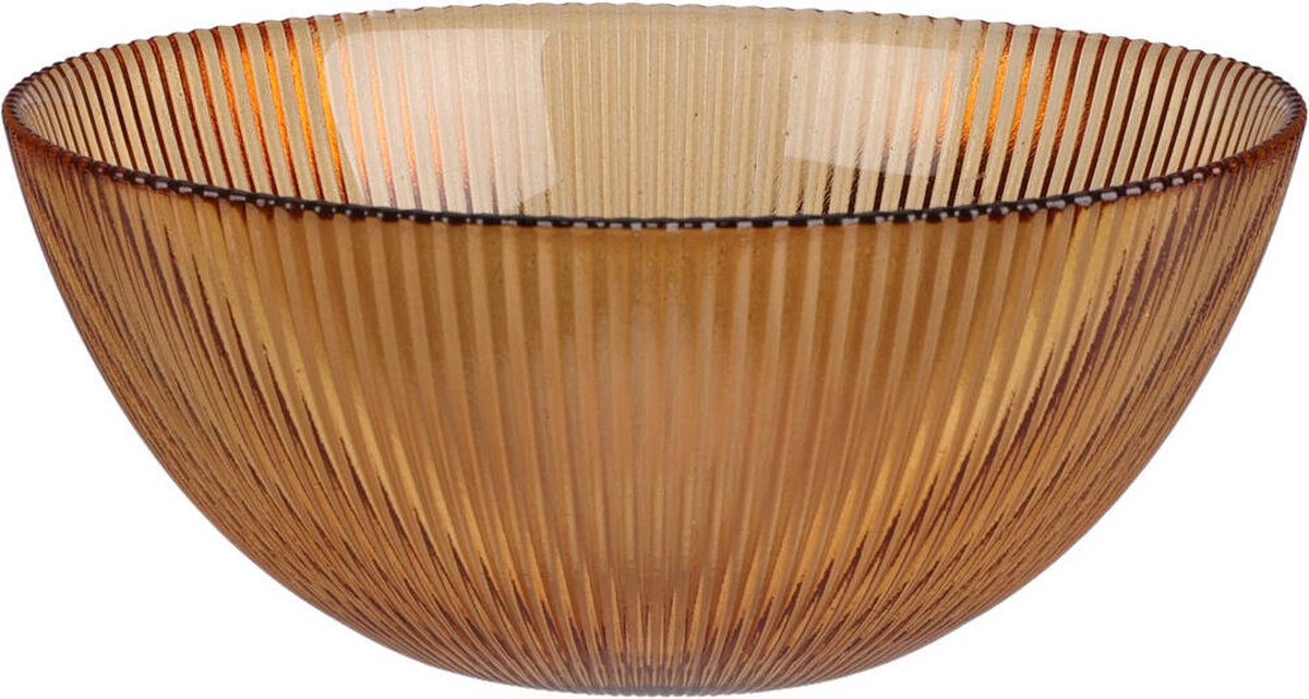 Schaal in glas - 15cm - amber