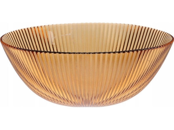 Schaal in glas - 21cm - amber