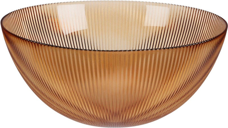 Schaal in glas - 28cm - amber