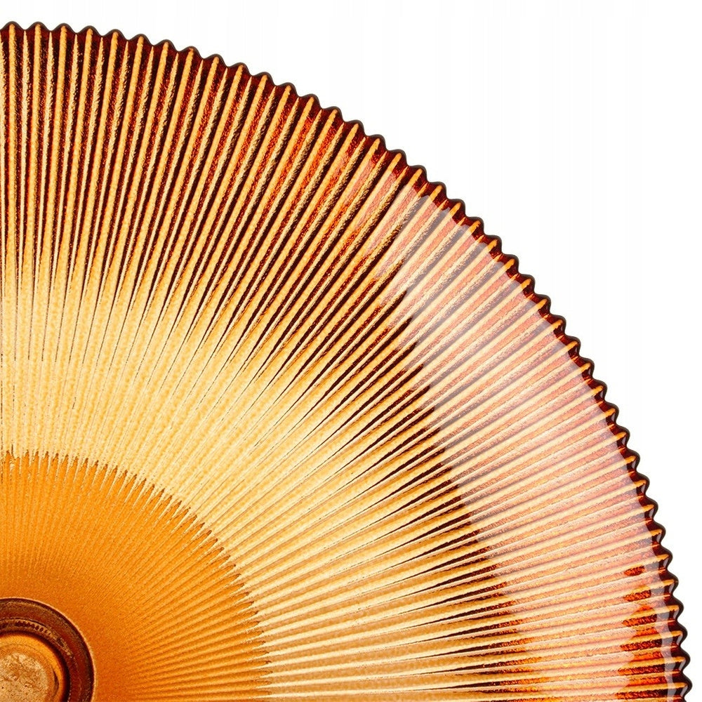 Taartplateau op voet 28cm - amber