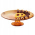 Taartplateau op voet 28cm - amber