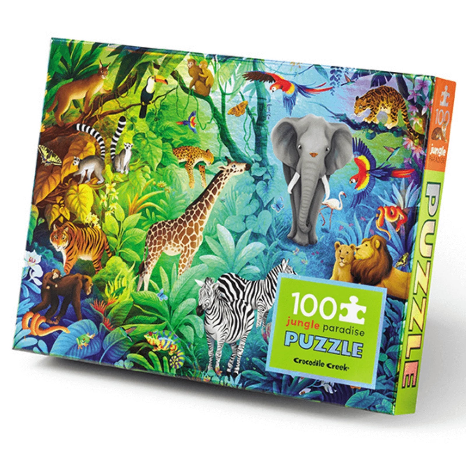 CROCODILE CREEK Holografische puzzel 100 st. - Jungle paradijs