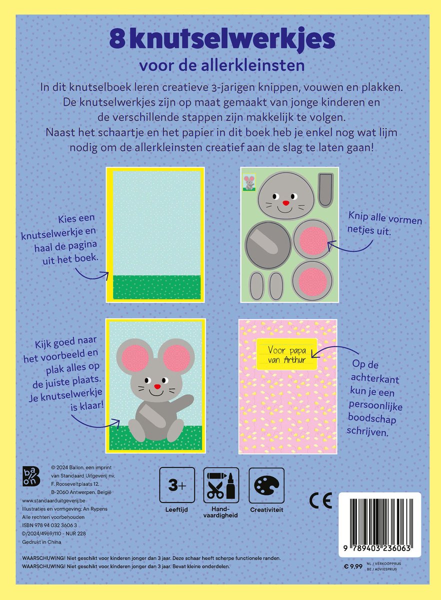 Ik leer knippen met schaartje - Dieren met schaar
