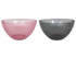 Lines schaal - 25.3x13cm 4L - ass. grijs / roze      (prijs per stuk)