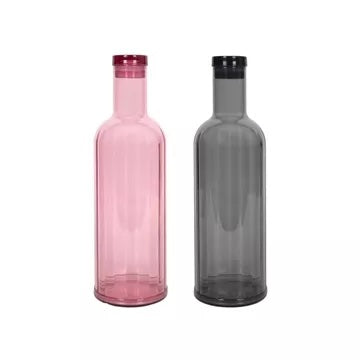 Lines waterfles 1L - ass. grijs/ roze (prijs per stuk)