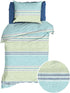ROMANETTE Dekbedovertrek basic - 140x200 cm - Alfie aqua/ blue