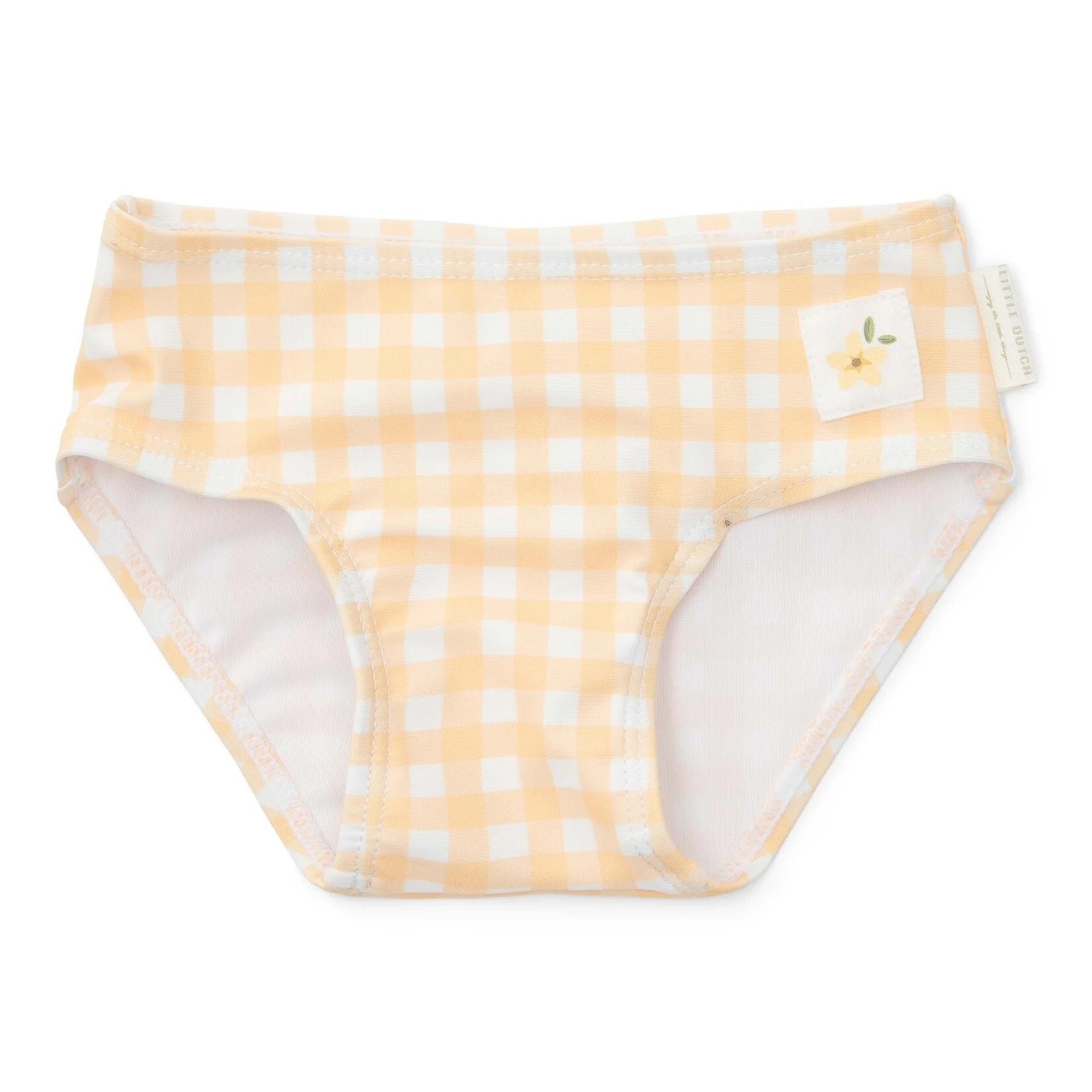 LITTLE DUTCH Bikini m/ ruffle - yellow check - 86/92