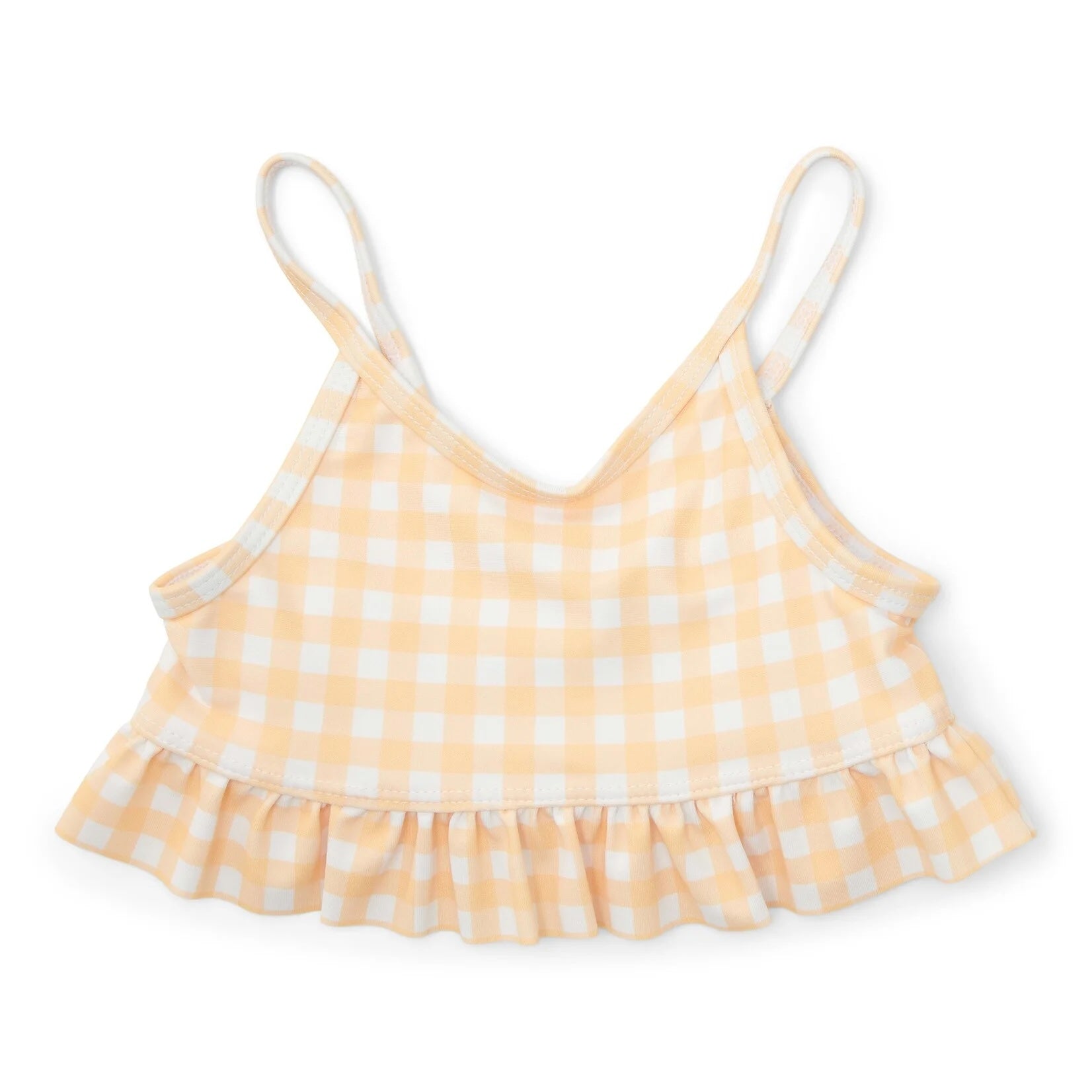 LITTLE DUTCH Bikini m/ ruffle - yellow check - 86/92