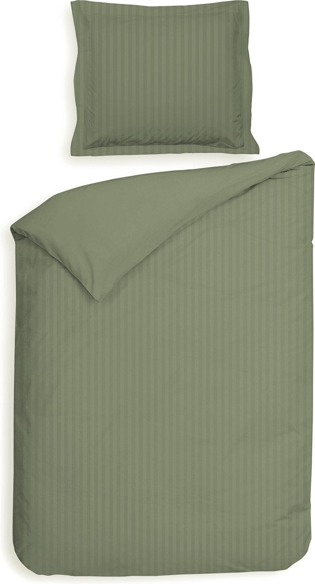 HECKETTLANE Banda dekbedovertrek - 140x220cm - laurel green