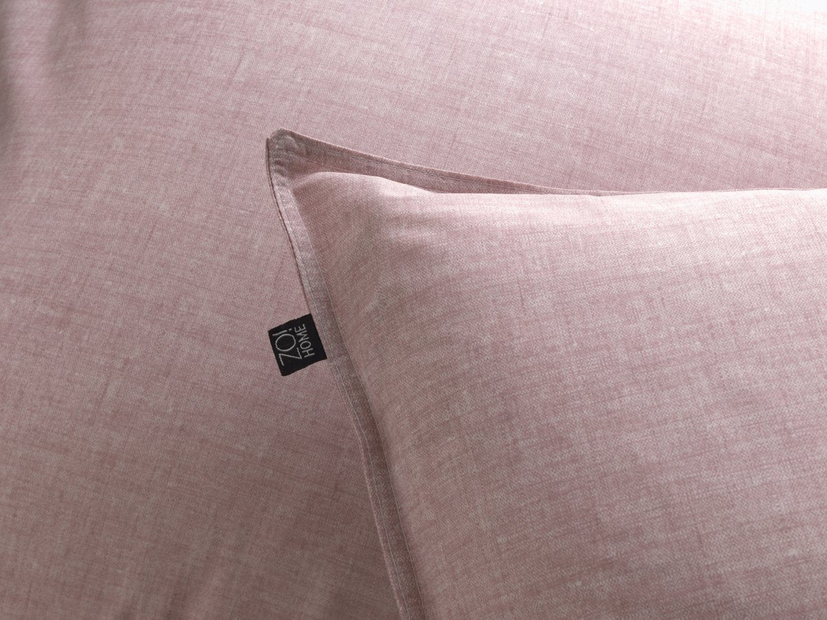 ZOHOME Lino dekbedovertrek - 140x220cm - shell nude