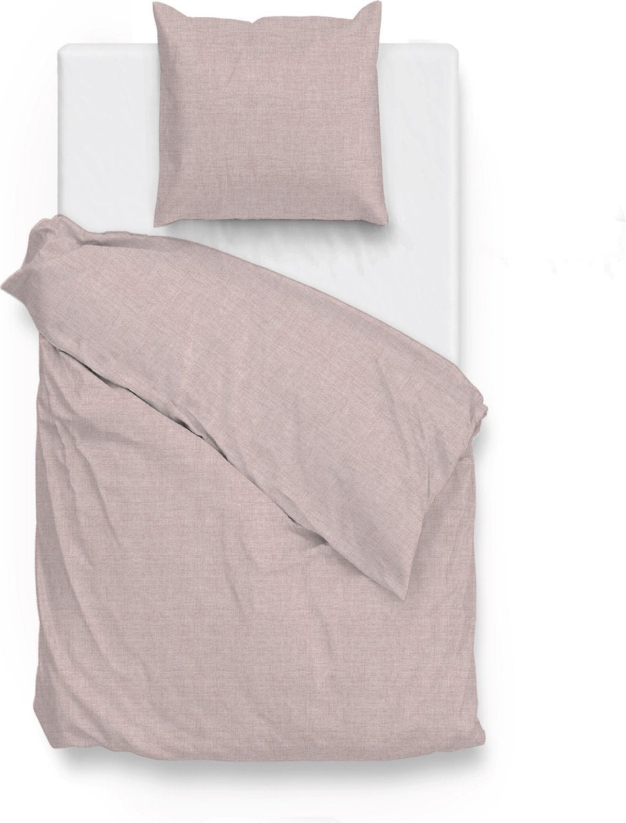 ZOHOME Lino dekbedovertrek - 140x220cm - shell nude
