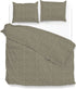 ZOHOME Lino dekbedovertrek - 200x220cm - palm taupe