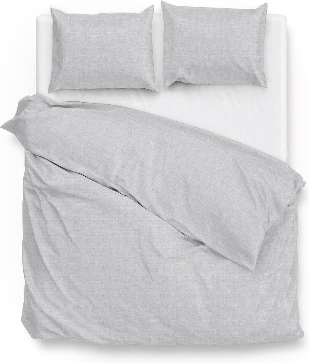 ZOHOME Lino dekbedovertrek - 200x220cm - dove grey