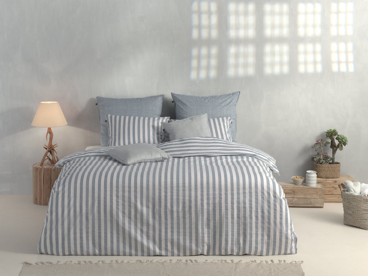 ZOHOME Banda di Lino dekbedovertrek - 240x220cm - denim