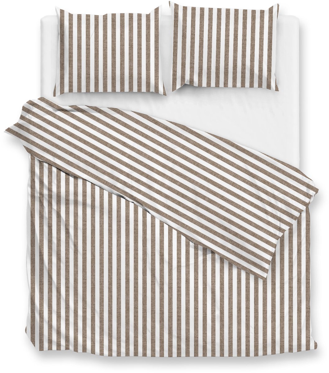ZOHOME Banda di Lino dekbedovertrek - 260x220cm - palm taupe