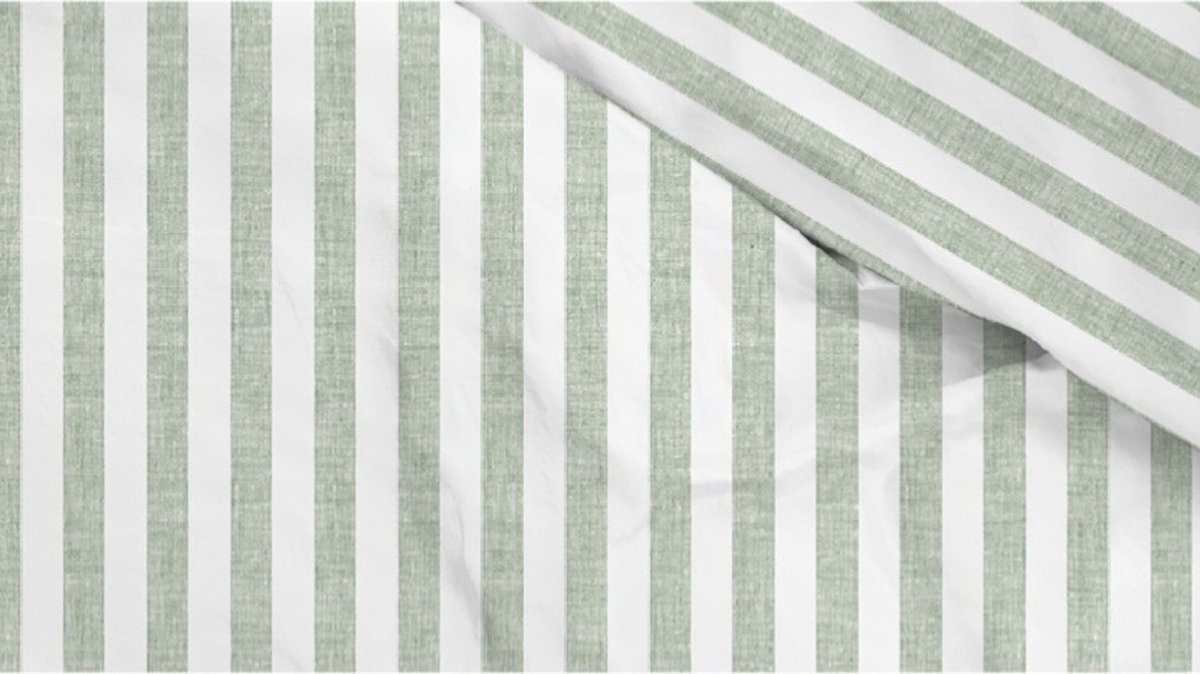 ZOHOME Banda di Lino dekbedovertrek - 200x220cm - moss green