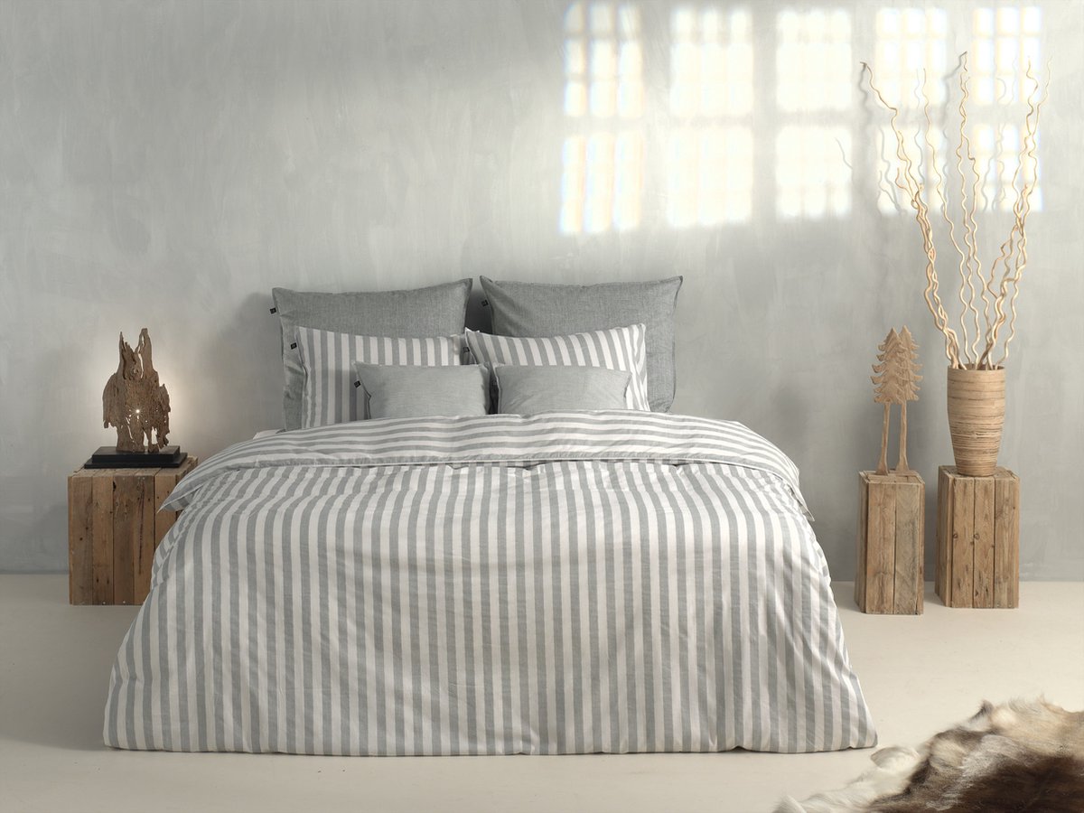 ZOHOME Banda di Lino dekbedovertrek - 240x220cm - dove grey