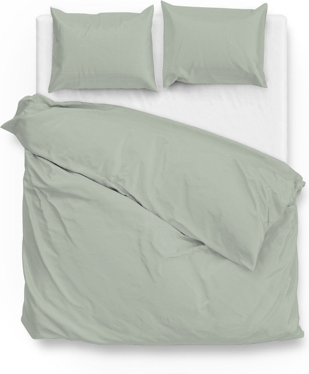 ZOHOME Satinado dekbedovertrek - 240x220 cm - foam green