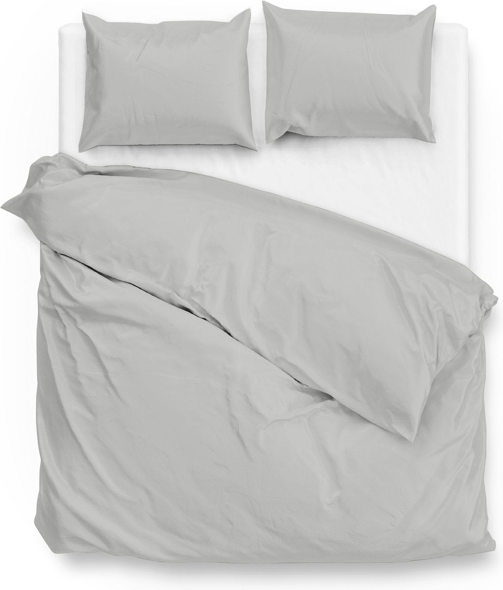 ZOHOME Satinado dekbedovertrek - 200x220cm - ash grey