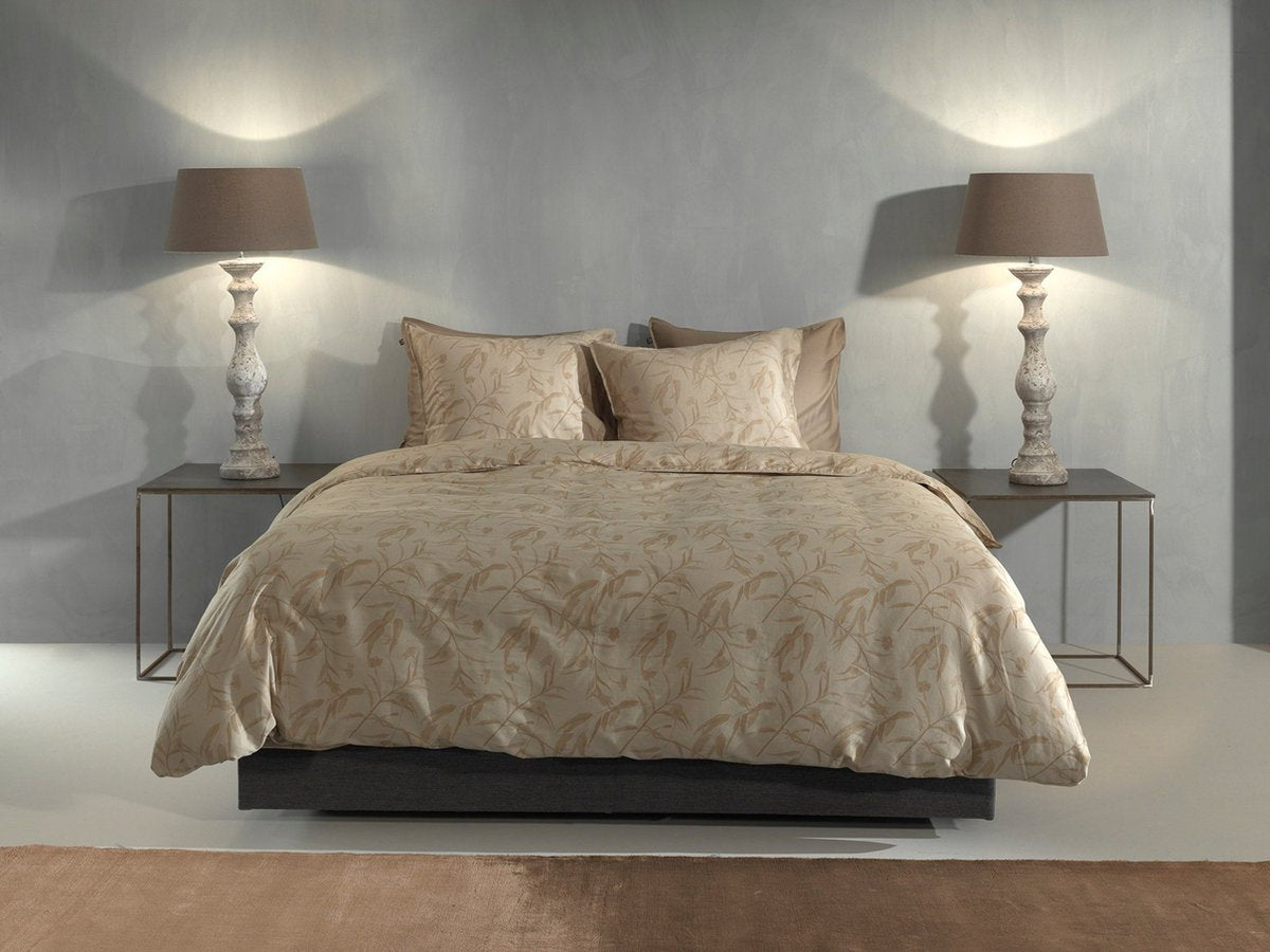 ZOHOME Fiori di satinado dekbedovertrek- 240x220cm - forest sand