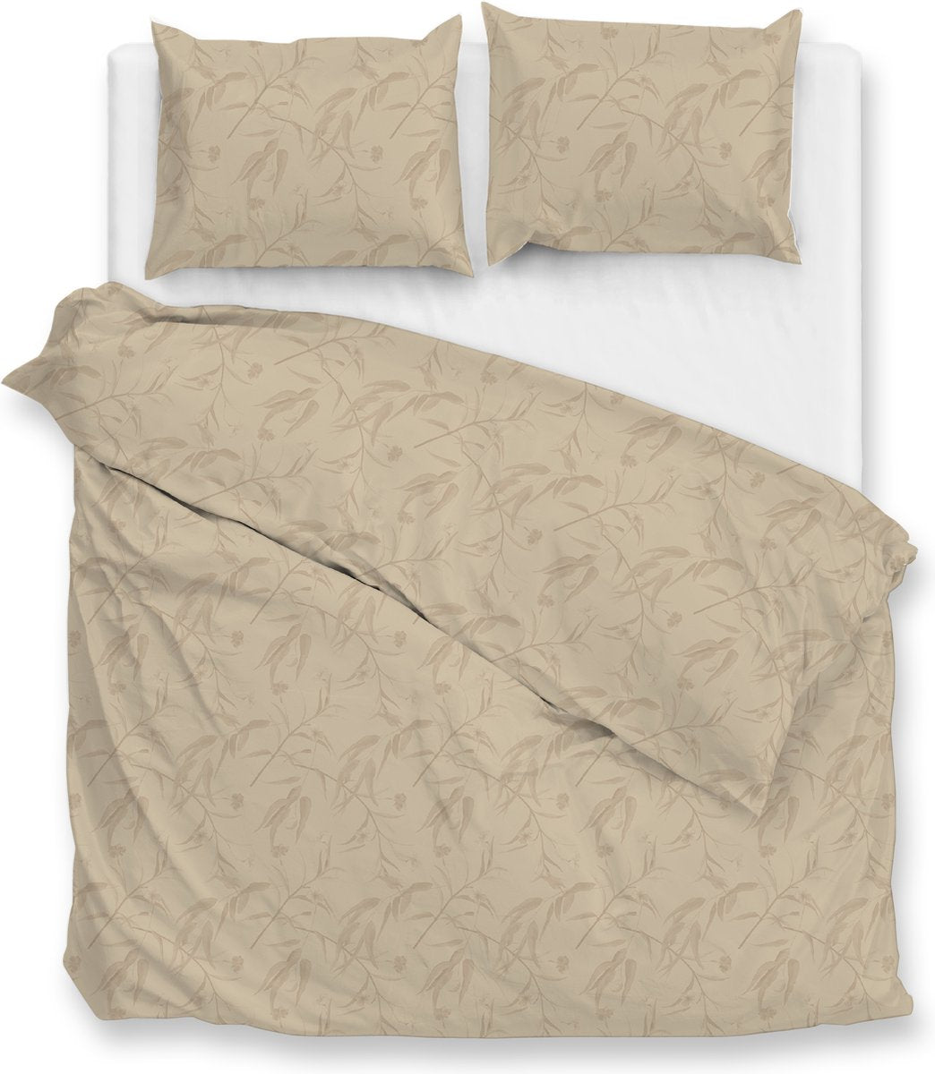 ZOHOME Fiori di satinado dekbedovertrek- 240x220cm - forest sand