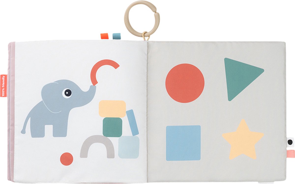 DONE BY DEER Tummy time soft book - Deer friends