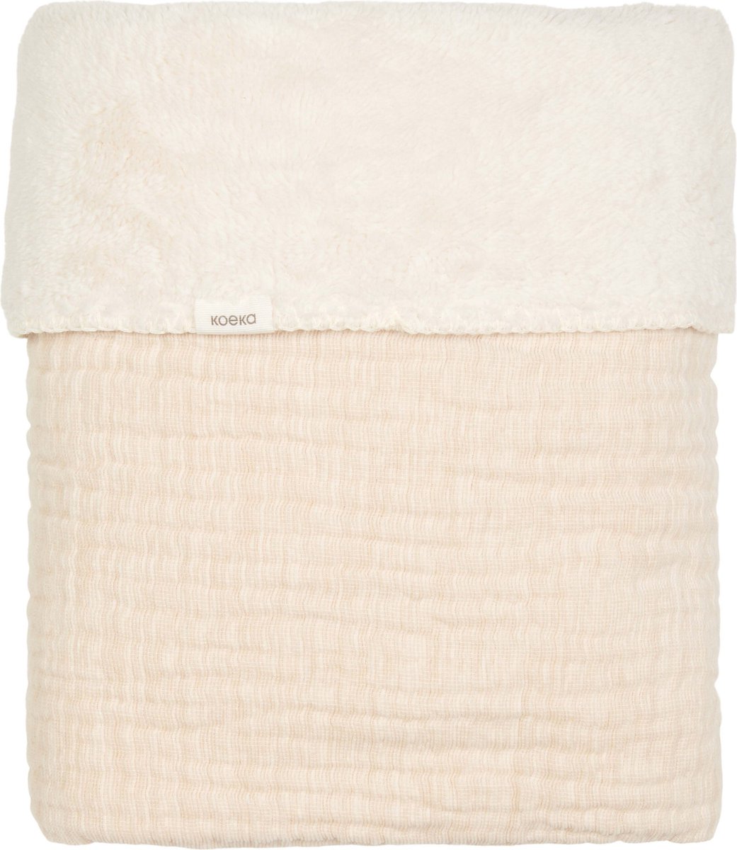 KOEKA Rivoli wiegdeken - 75x100cm - Teddy warm white