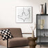 Slim frame zwart - 50x50cm - love lines