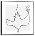 Slim frame zwart - 50x50cm - love lines