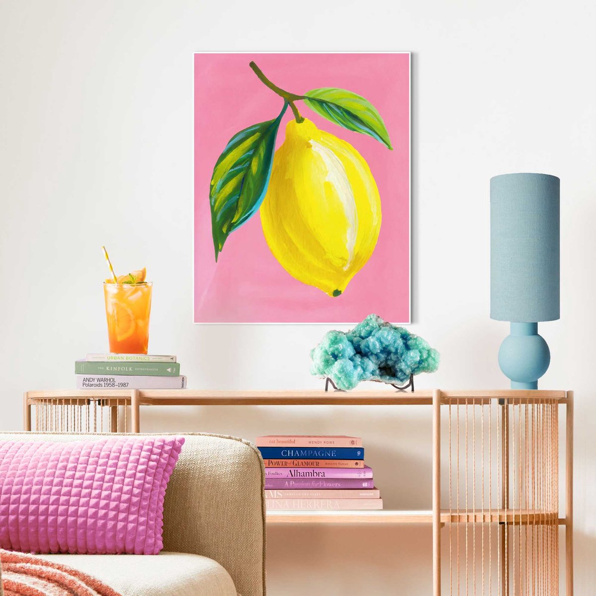 Slim frame wit - 40x50cm - juicy lemon