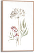 Slim frame wood - 20x30cm - aqua flowers