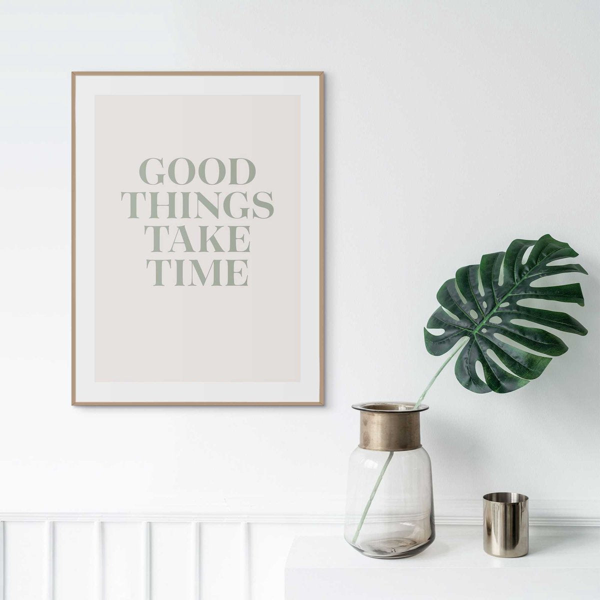 Slim frame wood - 30x40cm - take your time