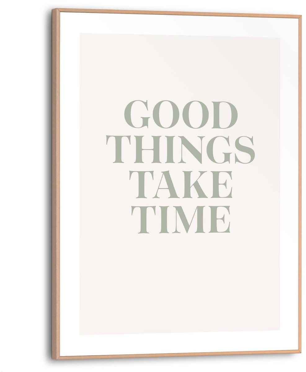 Slim frame wood - 30x40cm - take your time