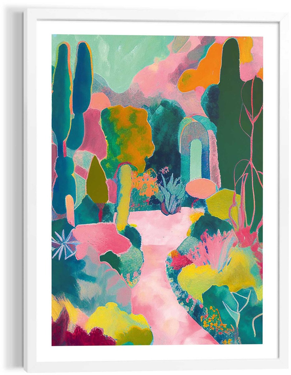 Modern frame wit - 50x70cm - mountain canyon