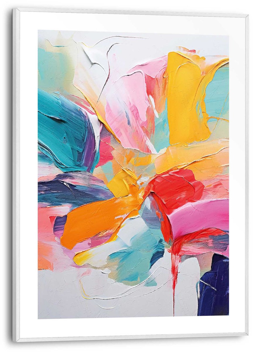Slim frame wit - 30x40cm - Paint colourful