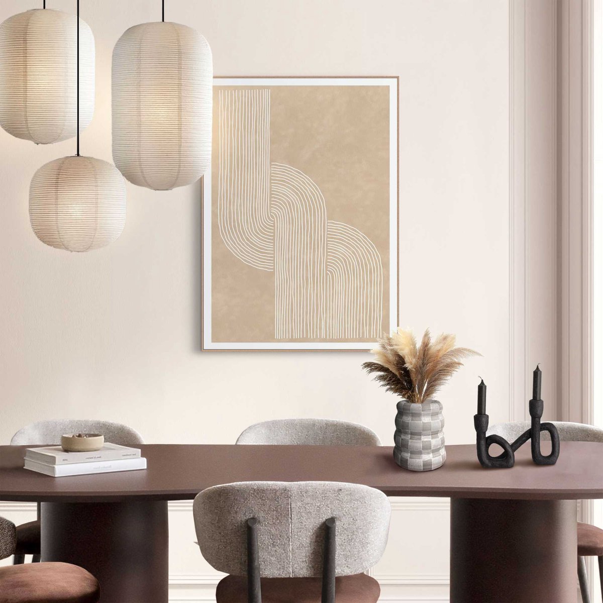 Slim frame wood - 50x70cm - Sandy knot