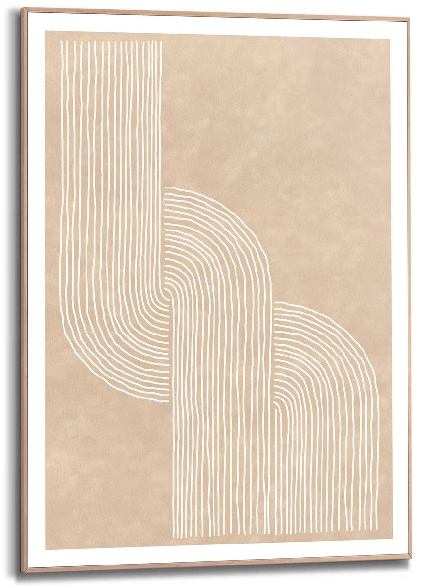 Slim frame wood - 50x70cm - Sandy knot