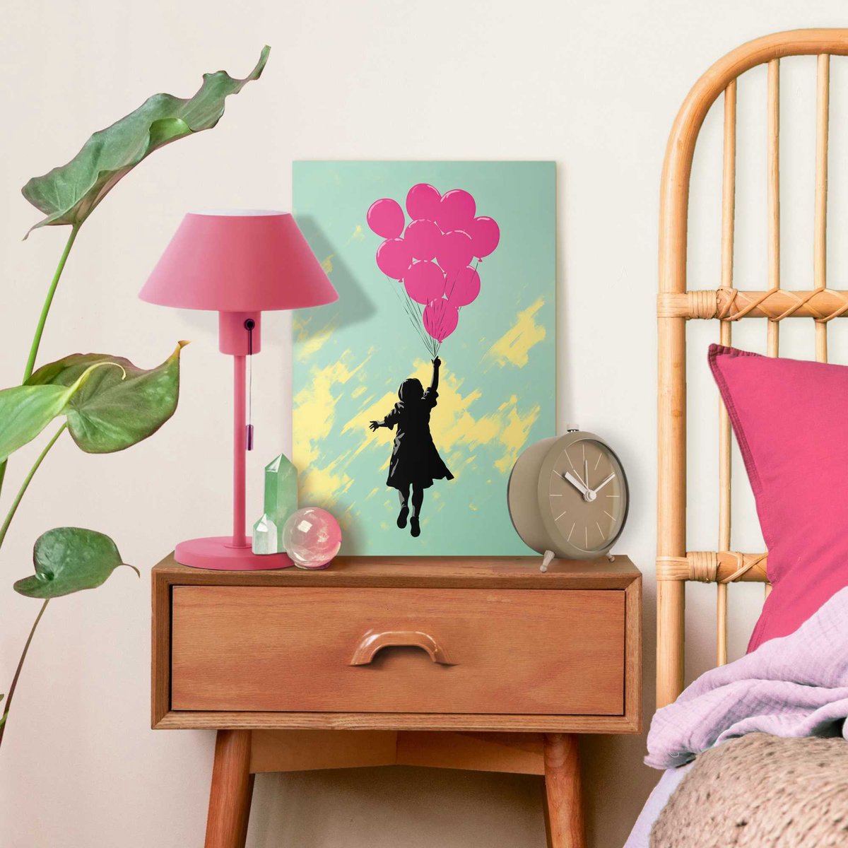 Giclee op canvas - 20x30cm - Balloons up
