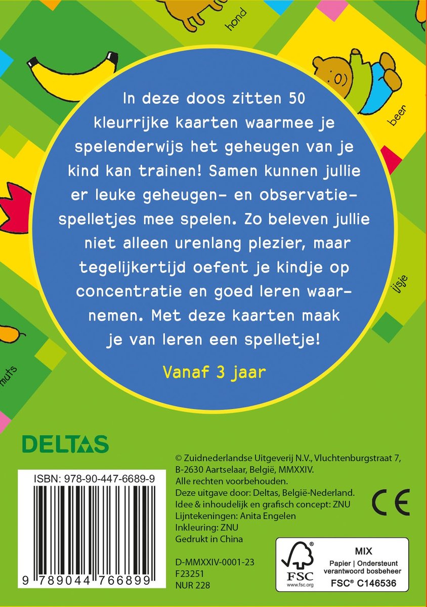 Speel- en leerkaarten - Mijn eerste memo-spel spel
