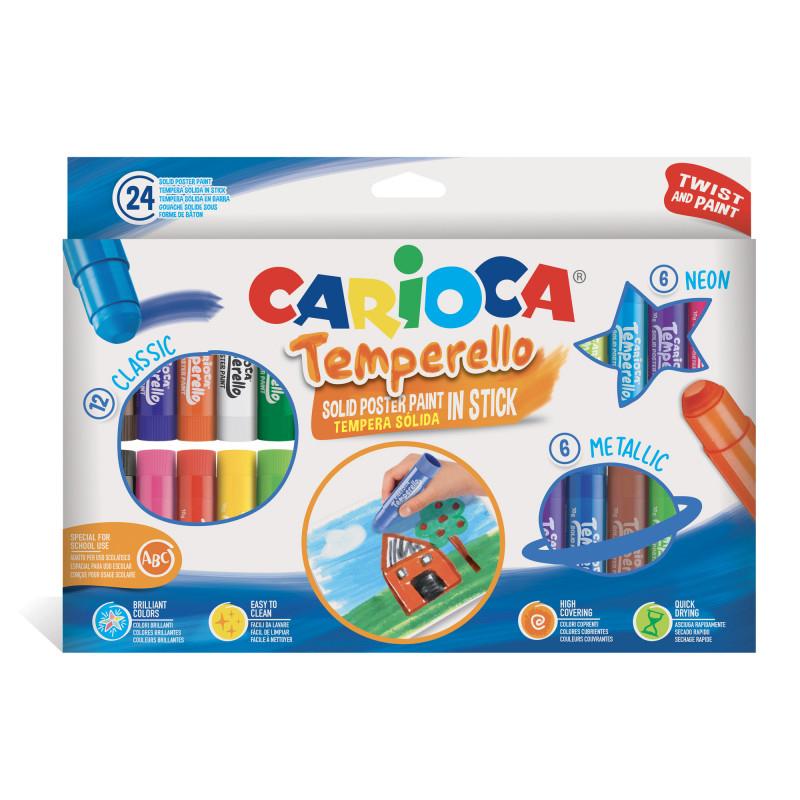 CARIOCA Temperello verfstiften 24st.- classic/ metallic