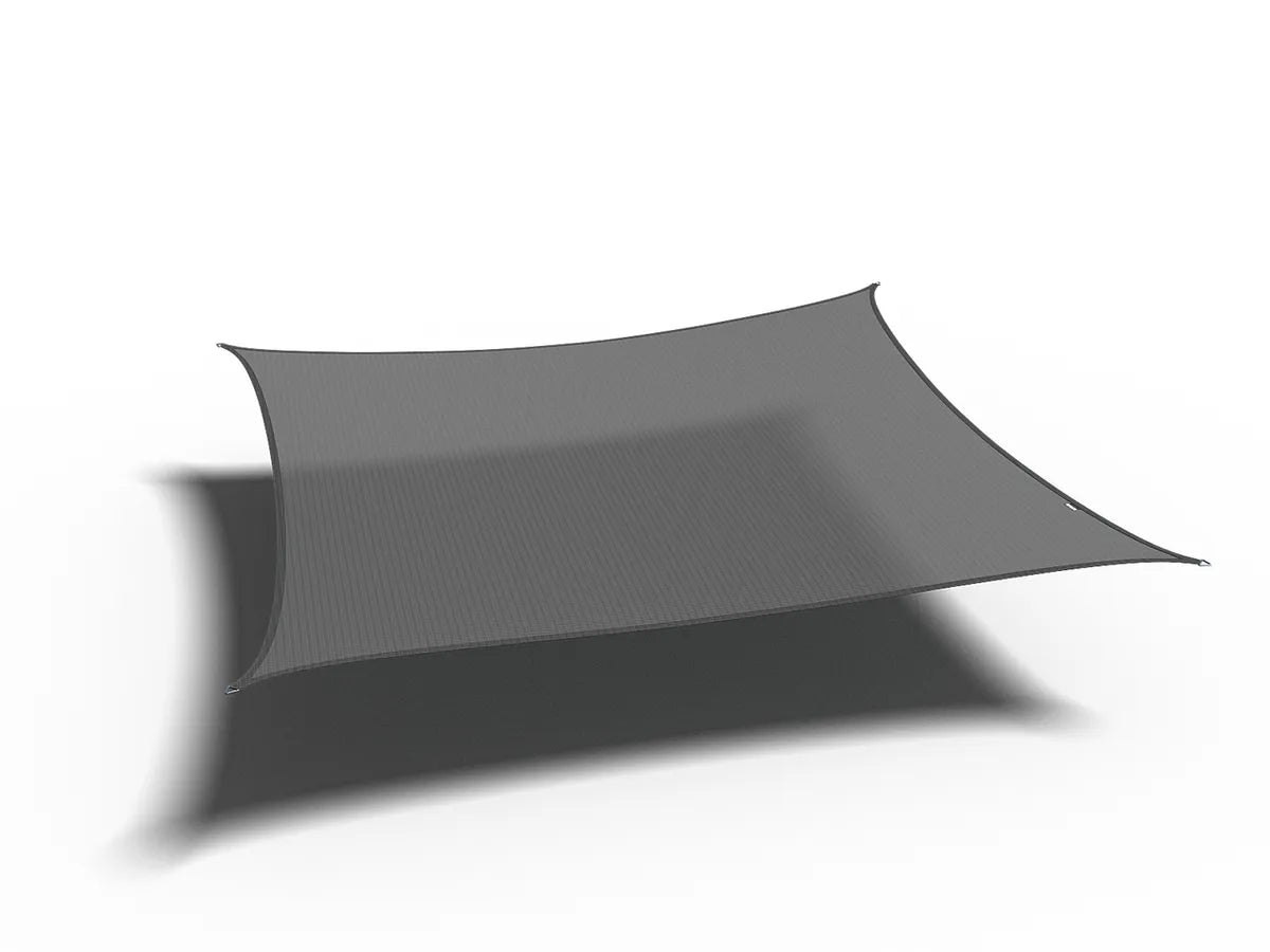 PLATINUM Coolfit schaduwdoek vierkant - 360x360cm - antraciet