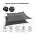 PLATINUM Coolfit schaduwdoek vierkant - 360x360cm - antraciet