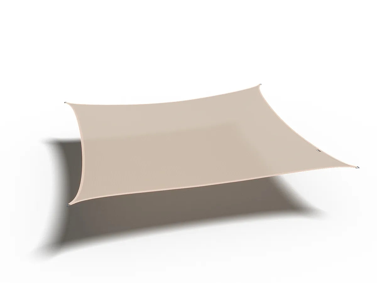 PLATINUM Coolfit schaduwdoek vierkant - 500x500cm - ecru wit