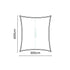 PLATINUM Coolfit schaduwdoek rechthoek - 400x300cm - antraciet