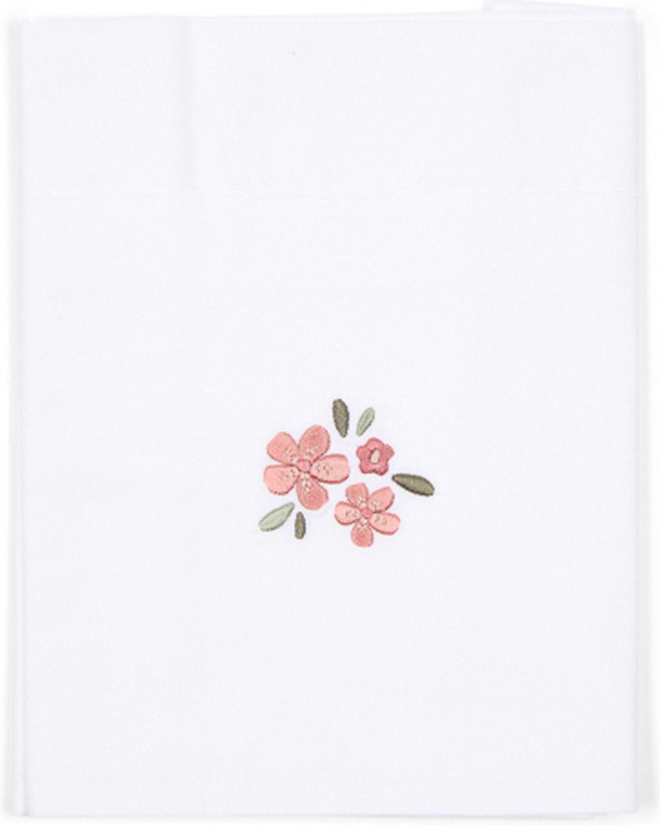 LITTLE DUTCH Wieglaken - 70x100cm- fairy flowers geborduurd